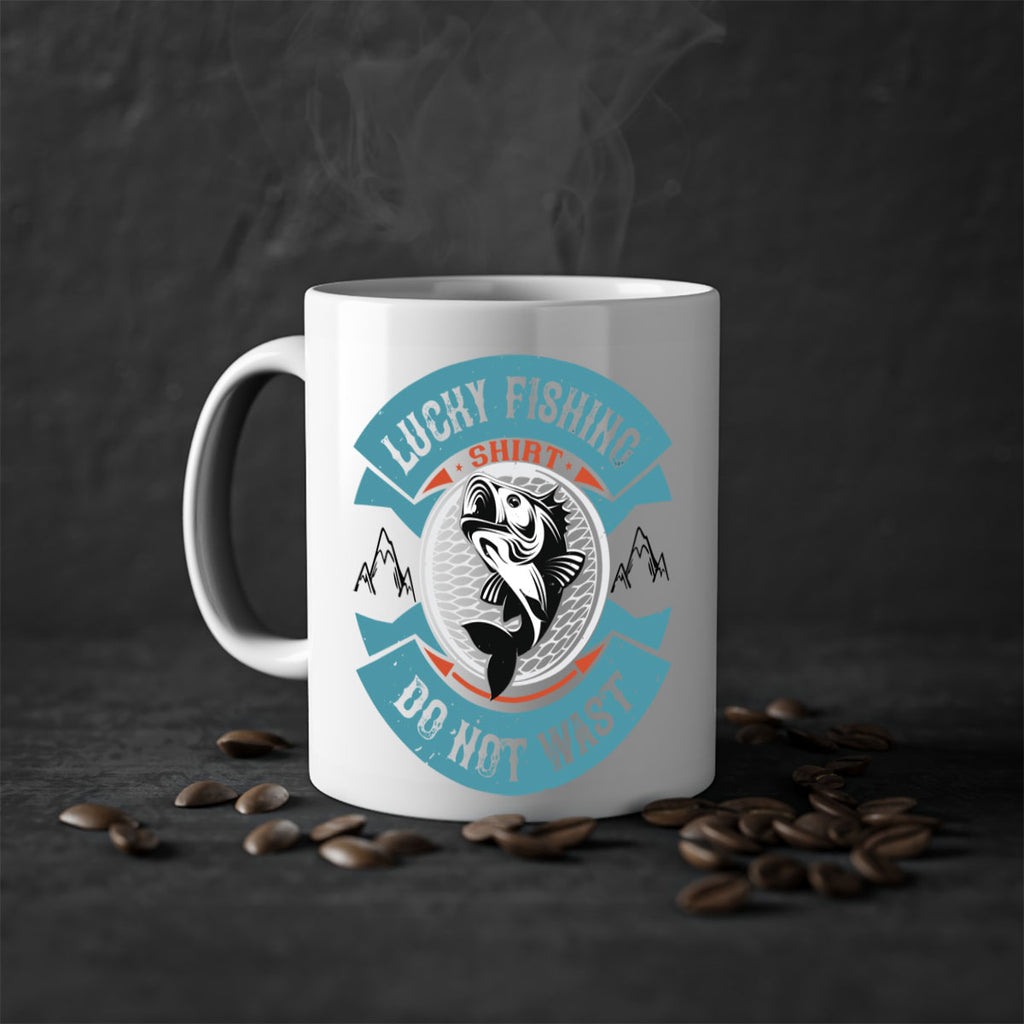 lucky fishing shirt do not wast 59#- fishing-Mug / Coffee Cup