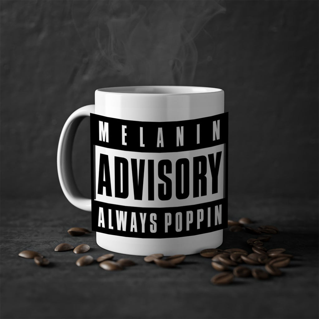 melanin advisory 80#- black words - phrases-Mug / Coffee Cup