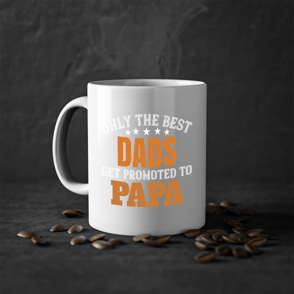 only the best dads get promoted to papa 24#- grandpa-Mug / Coffee Cup