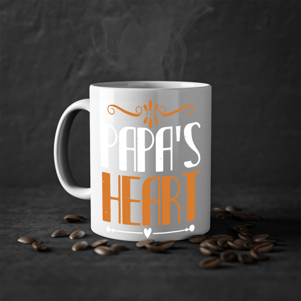 papas heart 13#- grandpa-Mug / Coffee Cup