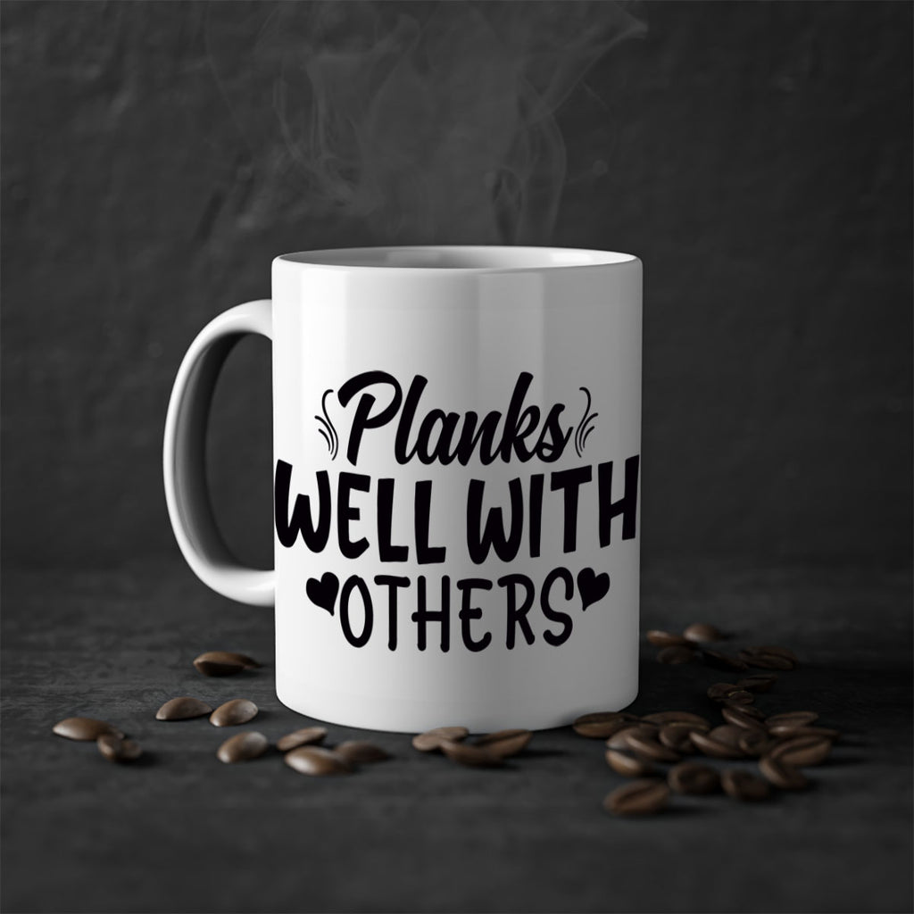 planks well with others 24#- gym-Mug / Coffee Cup