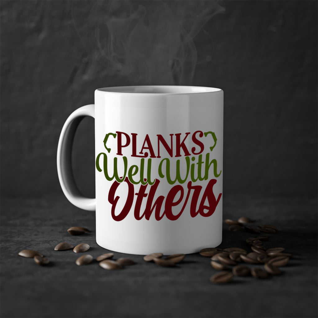 planks well with others 25#- gym-Mug / Coffee Cup