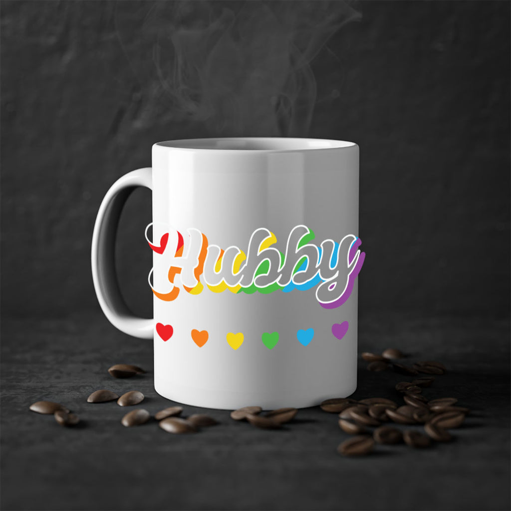 rainbow hubby lgbtq pride lgbt 29#- lgbt-Mug / Coffee Cup