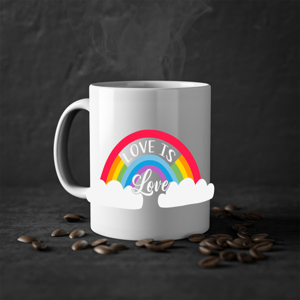 rainbow lgbt love is love 28#- lgbt-Mug / Coffee Cup