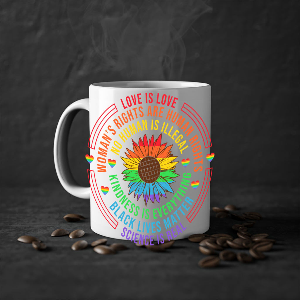 rainbow lgbt pride flower lgbt 27#- lgbt-Mug / Coffee Cup