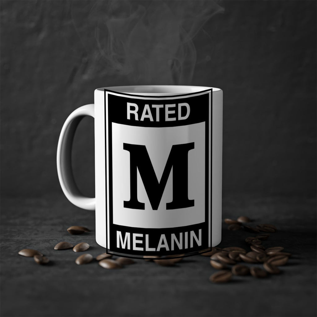 ratedm melanin 44#- black words - phrases-Mug / Coffee Cup
