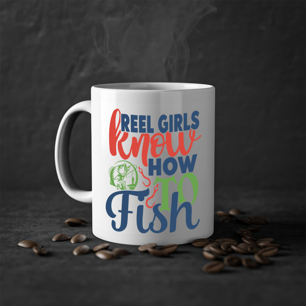 reel girls know how to fish 197#- fishing-Mug / Coffee Cup