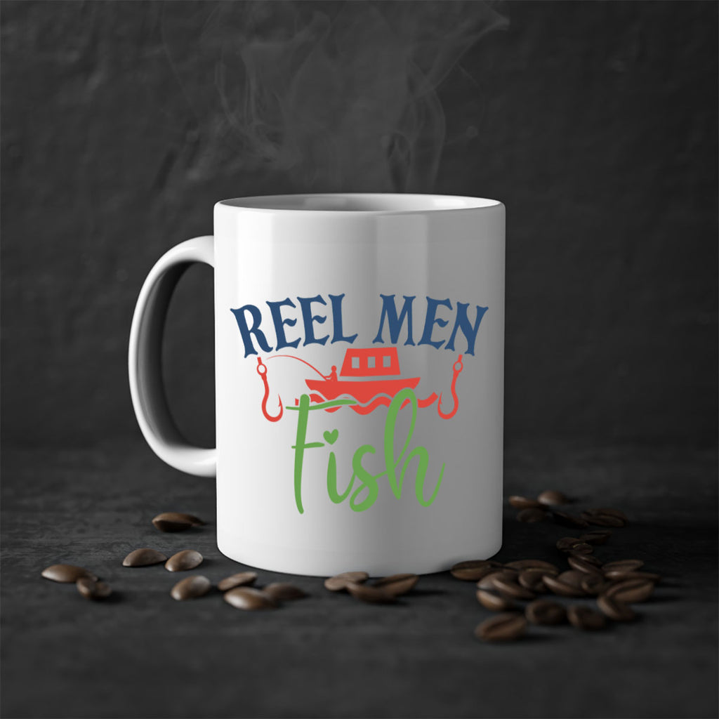 reel men fish 196#- fishing-Mug / Coffee Cup