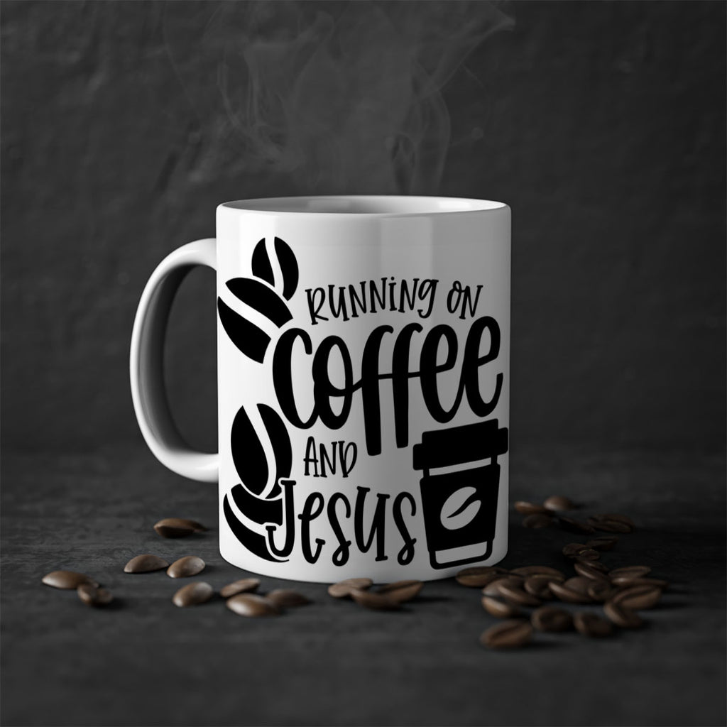 running on coffee and jesus 38#- coffee-Mug / Coffee Cup