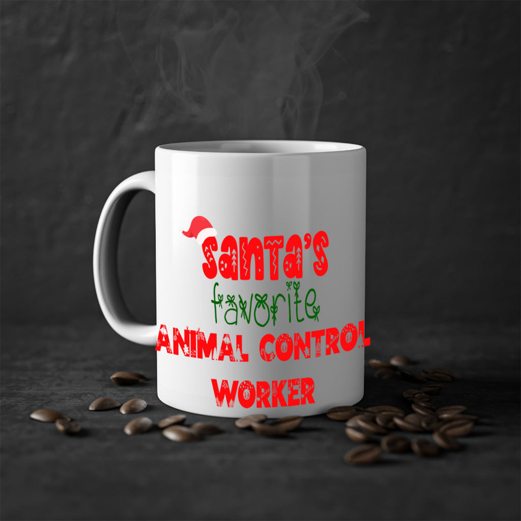 santas favorite animal control worker style 641#- christmas-Mug / Coffee Cup