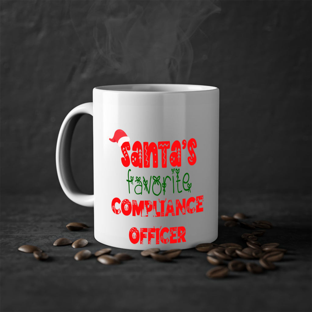 santas favorite compliance officer style 730#- christmas-Mug / Coffee Cup