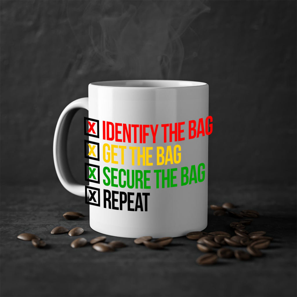 secure the bag 38#- black words - phrases-Mug / Coffee Cup