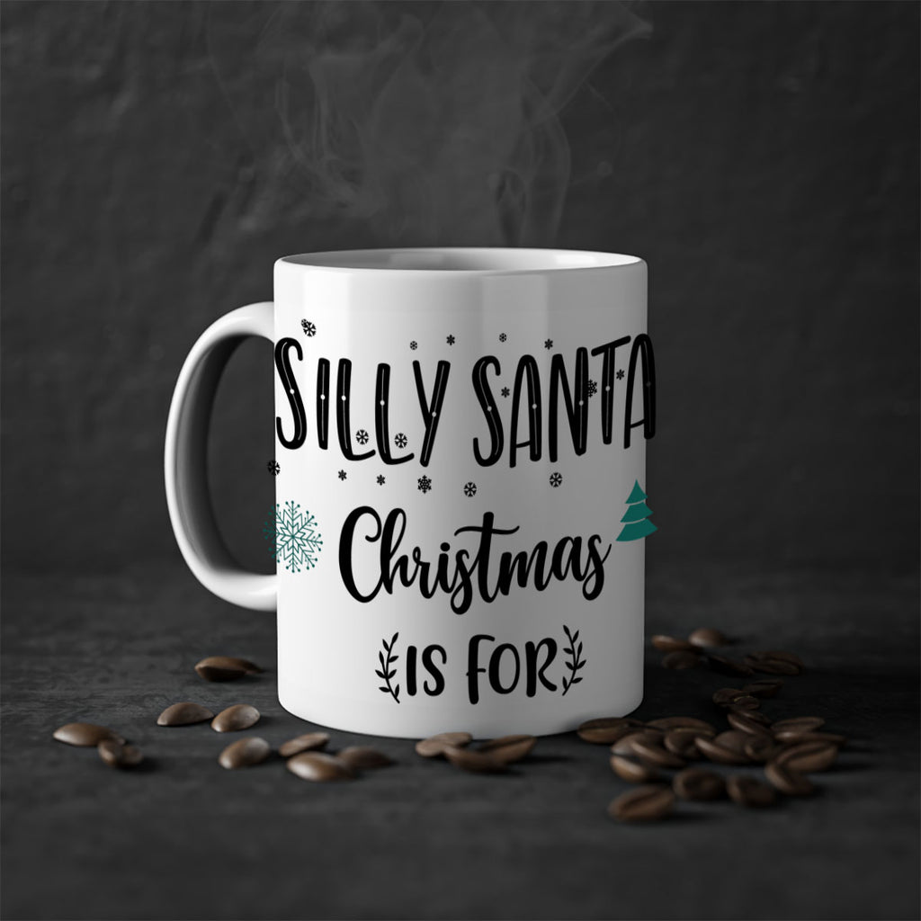 silly santa christmas is for jesus style 1175#- christmas-Mug / Coffee Cup