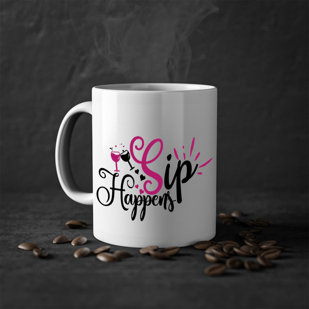 sip happens 163#- wine-Mug / Coffee Cup