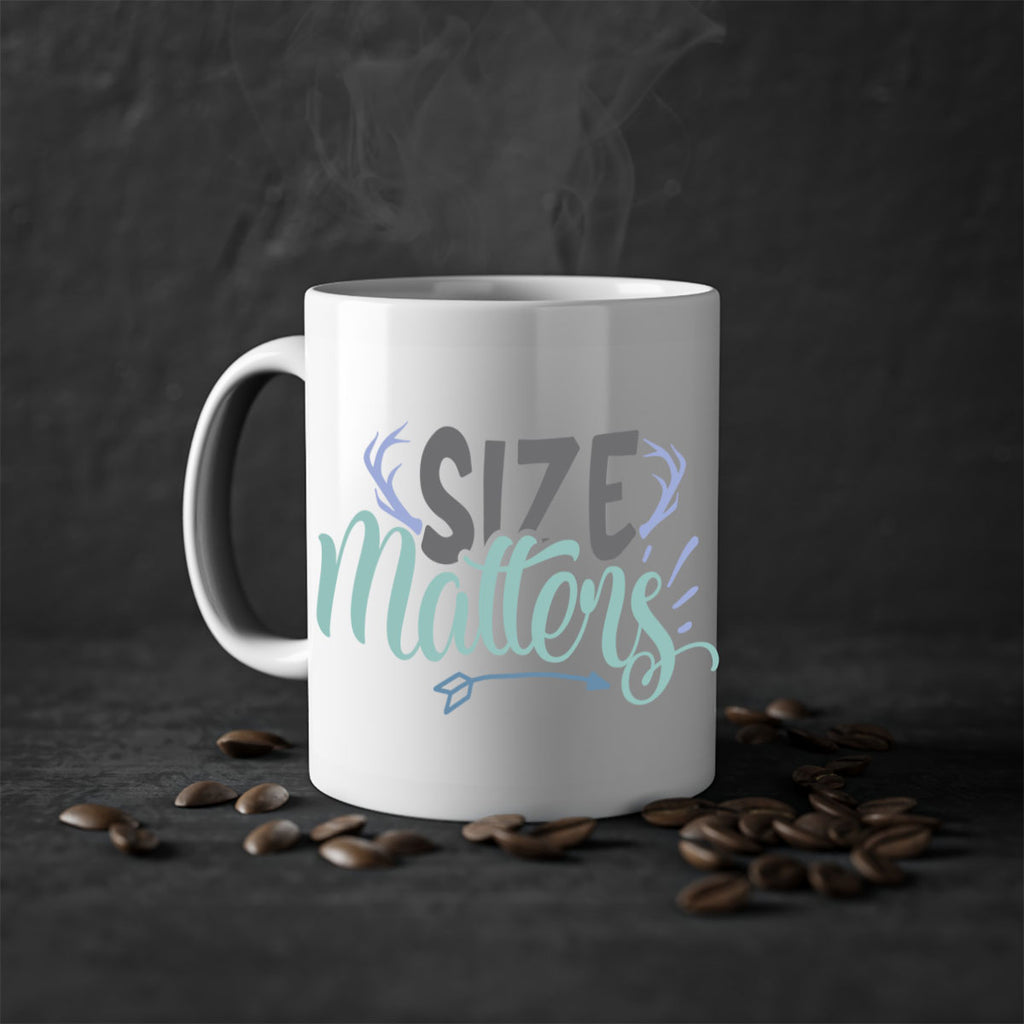 size matters 195#- fishing-Mug / Coffee Cup