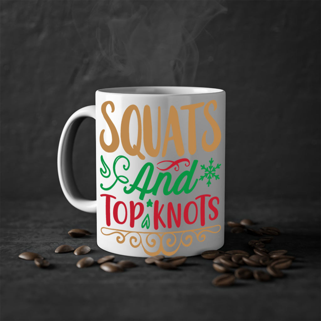 squats and top knots 10#- christmas-Mug / Coffee Cup