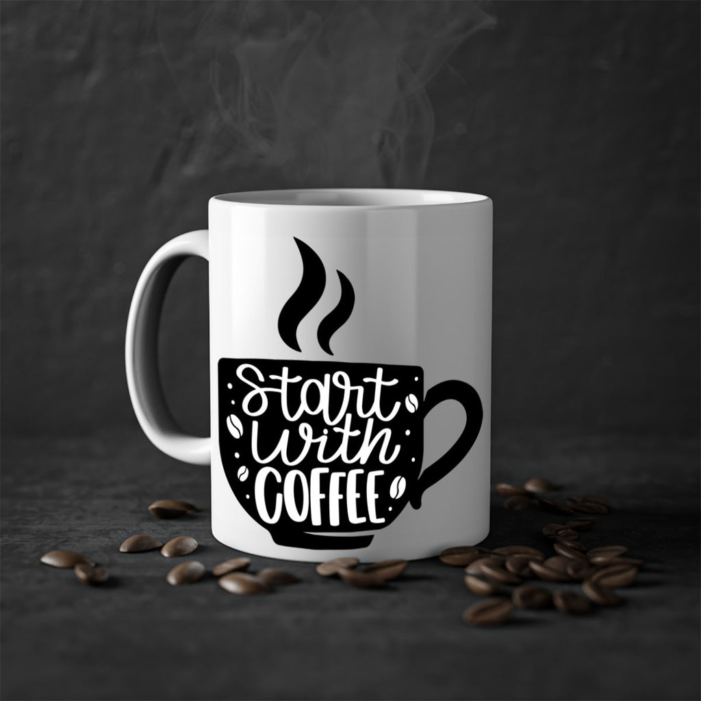 start with coffee 32#- coffee-Mug / Coffee Cup