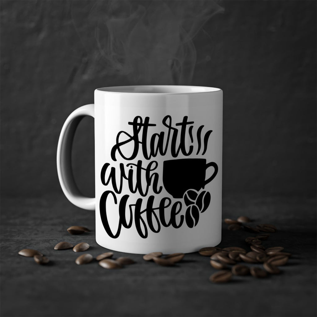 start with coffee 33#- coffee-Mug / Coffee Cup