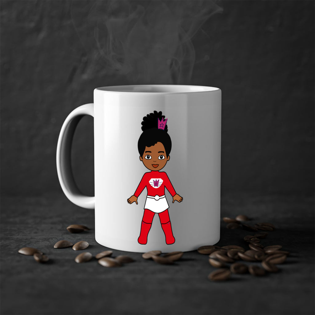 super kids girl 5#- Black women - Girls-Mug / Coffee Cup