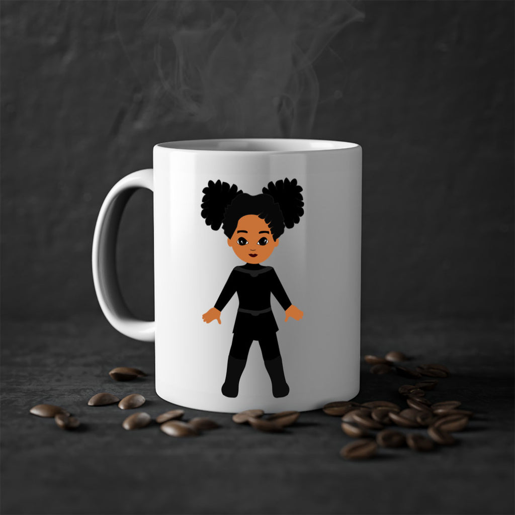 super kids girl 8#- Black women - Girls-Mug / Coffee Cup