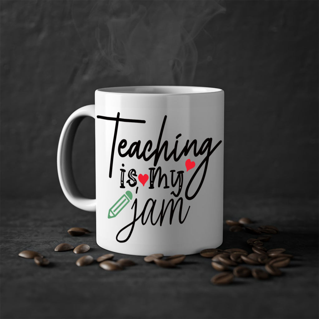 teaching is my jam Style 126#- teacher-Mug / Coffee Cup