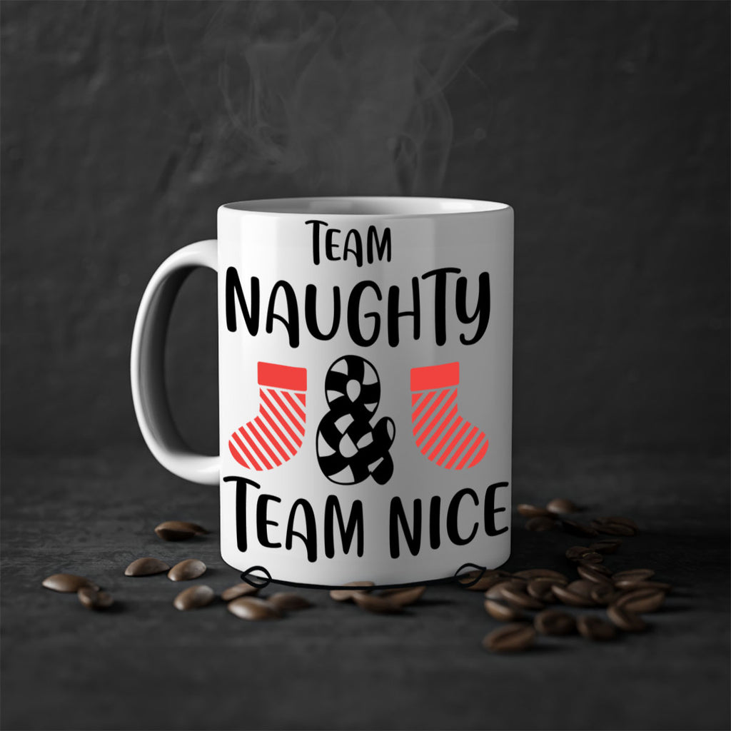 team naughty & team nice style 1188#- christmas-Mug / Coffee Cup