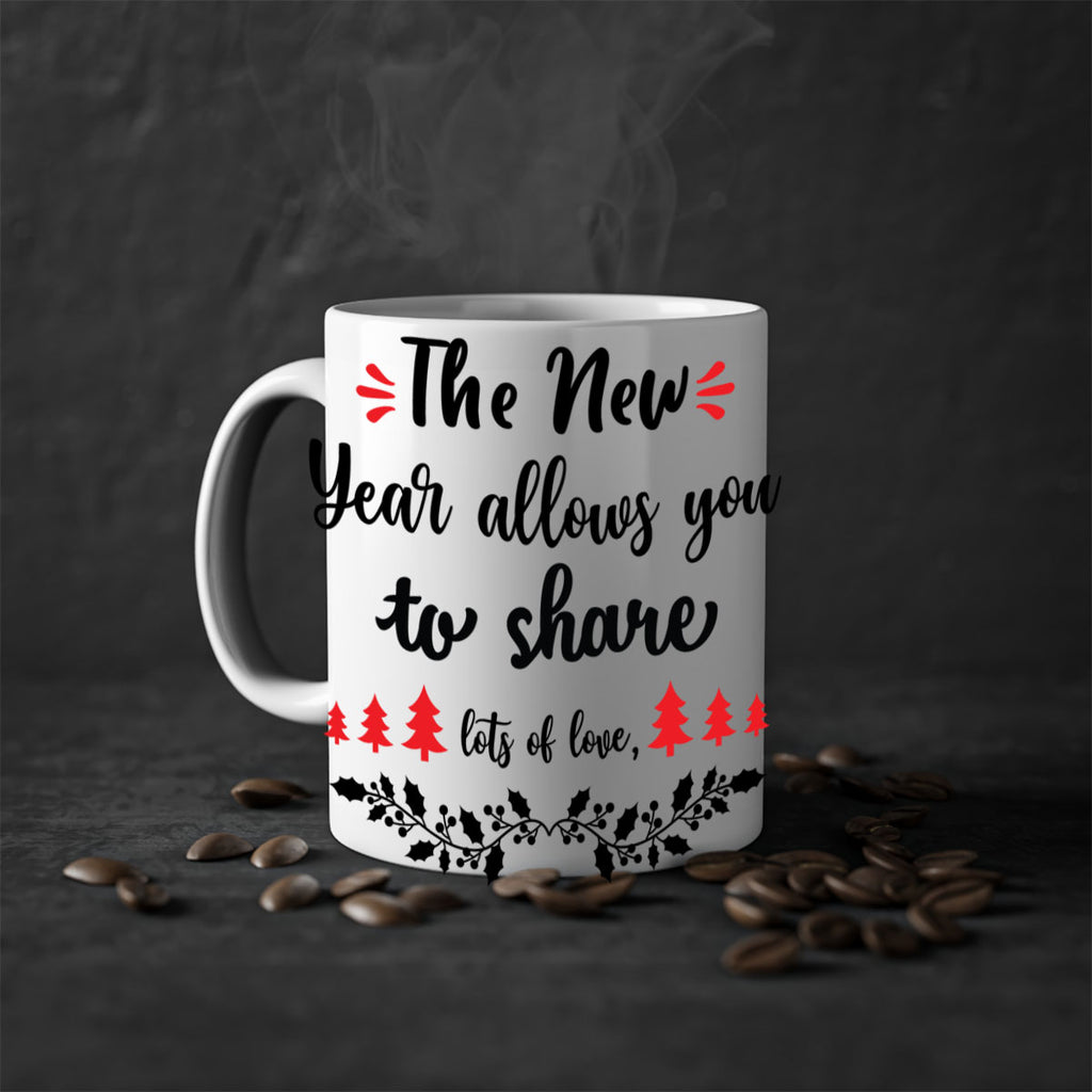 the new year allows you to share lots of love style 1205#- christmas-Mug / Coffee Cup