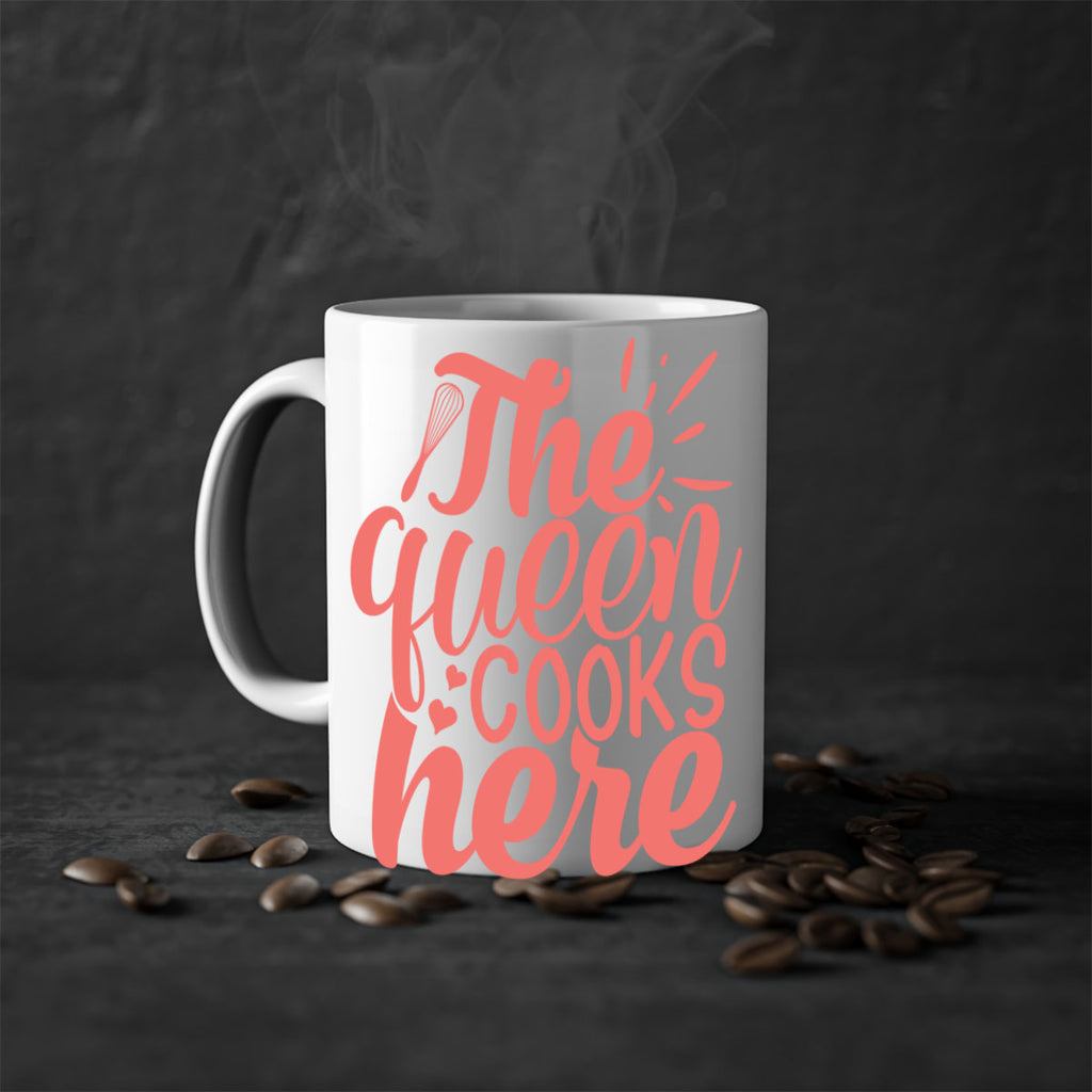 the queen cooks here 9#- kitchen-Mug / Coffee Cup