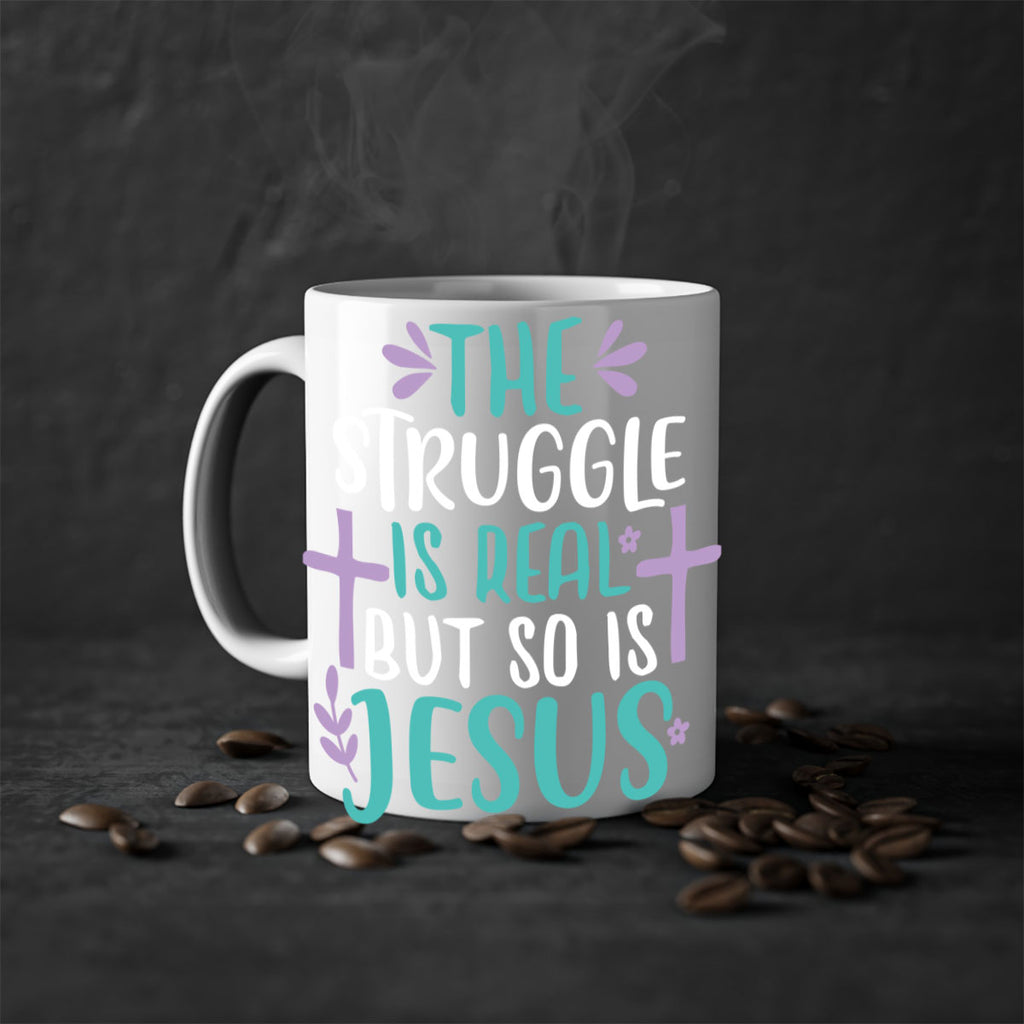 the struggle is real but so is jesusss 3#- easter-Mug / Coffee Cup