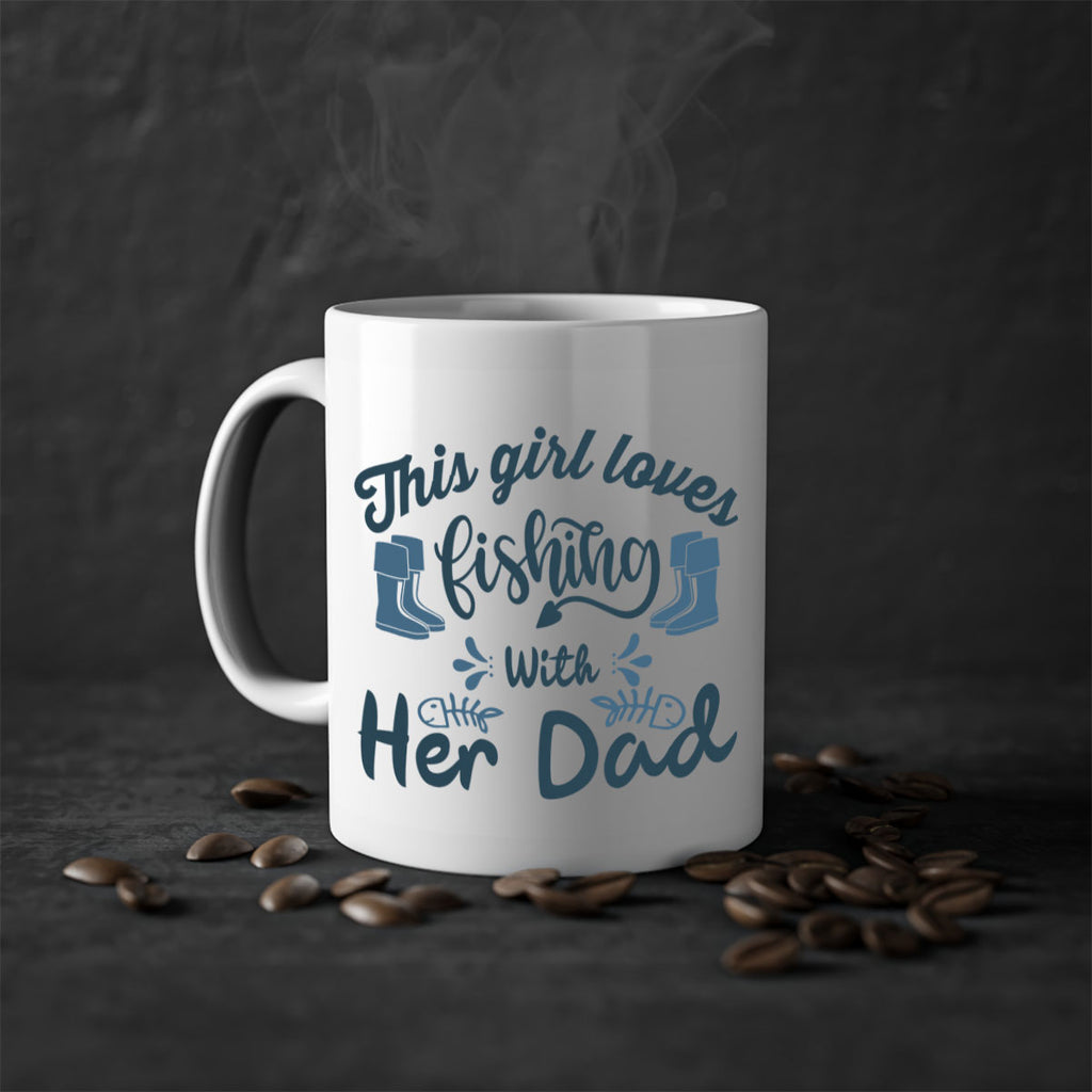 this girl loves fishing 19#- fishing-Mug / Coffee Cup