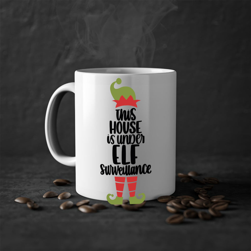 this house is under elf surveillance 38#- christmas-Mug / Coffee Cup