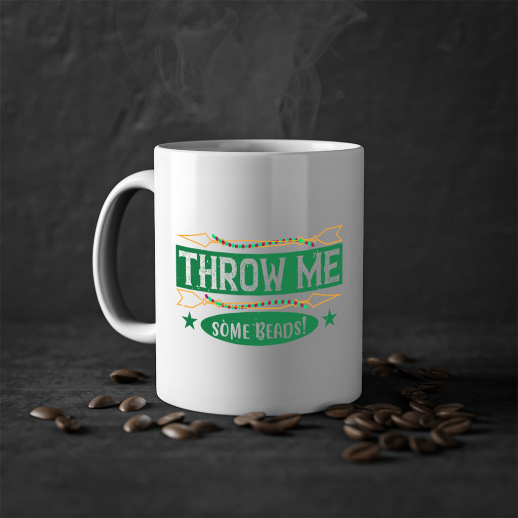 throw me some beads 34#- mardi gras-Mug / Coffee Cup