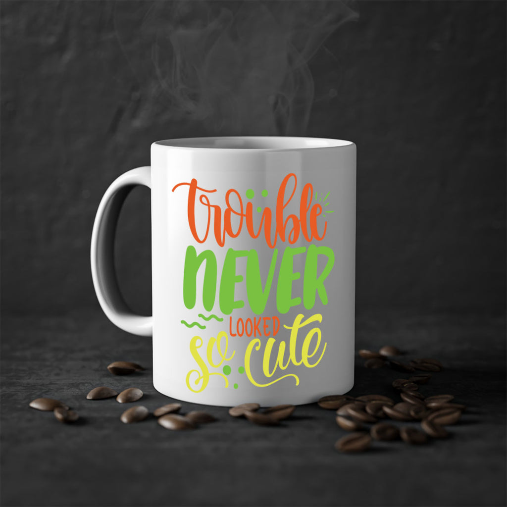 trouble never looked so cute 361#- mom-Mug / Coffee Cup