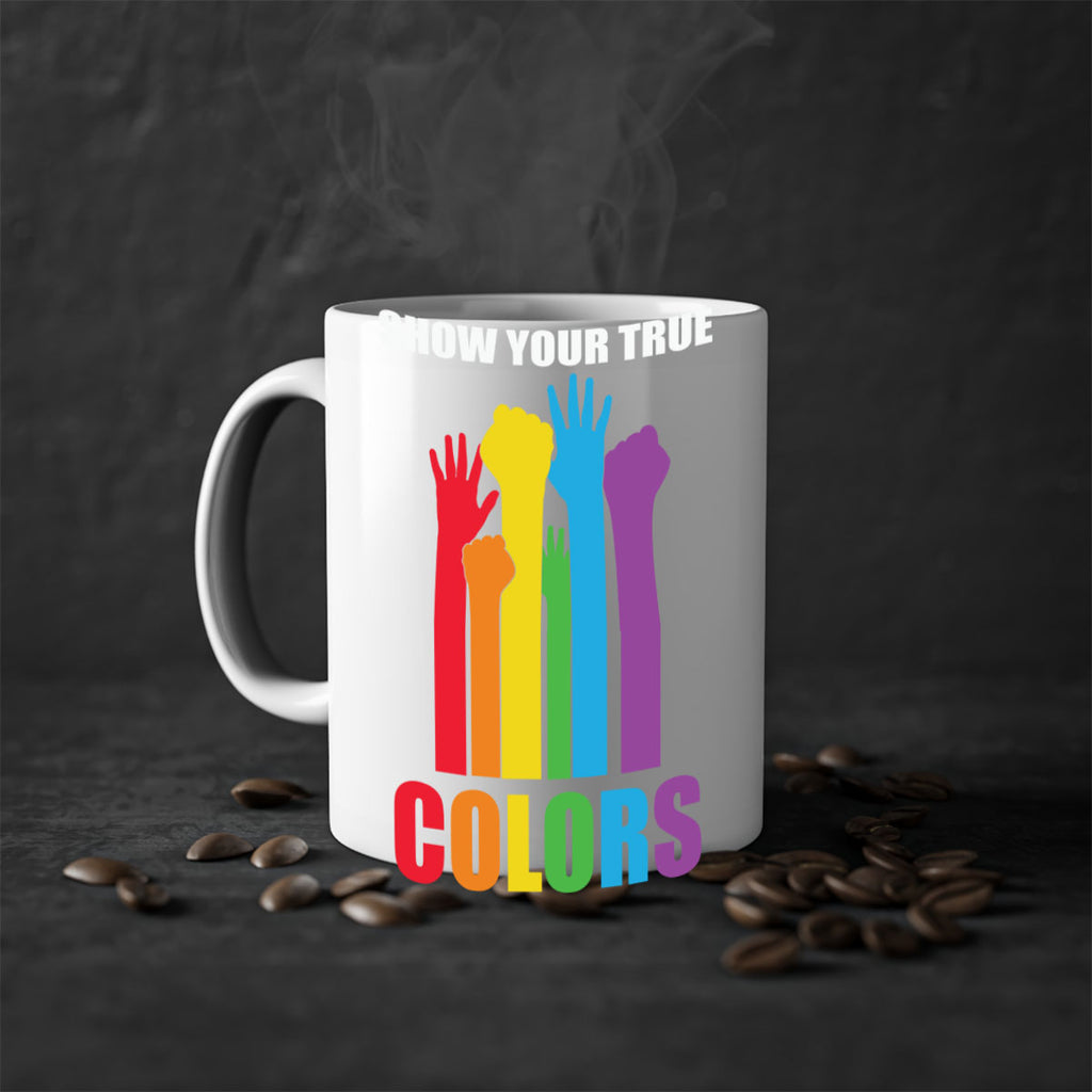true colors rainbow pride flag lgbt 9#- lgbt-Mug / Coffee Cup