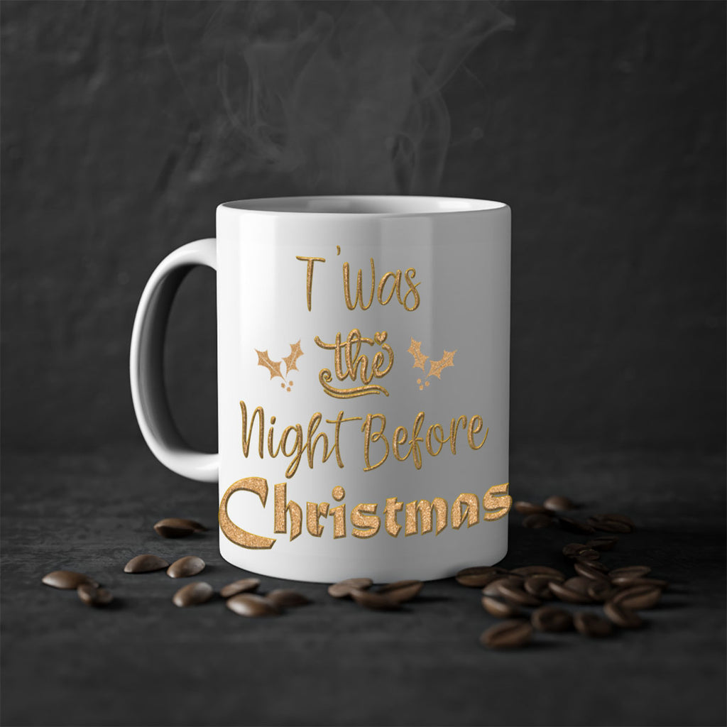 twas the night before christmas gold 439#- christmas-Mug / Coffee Cup