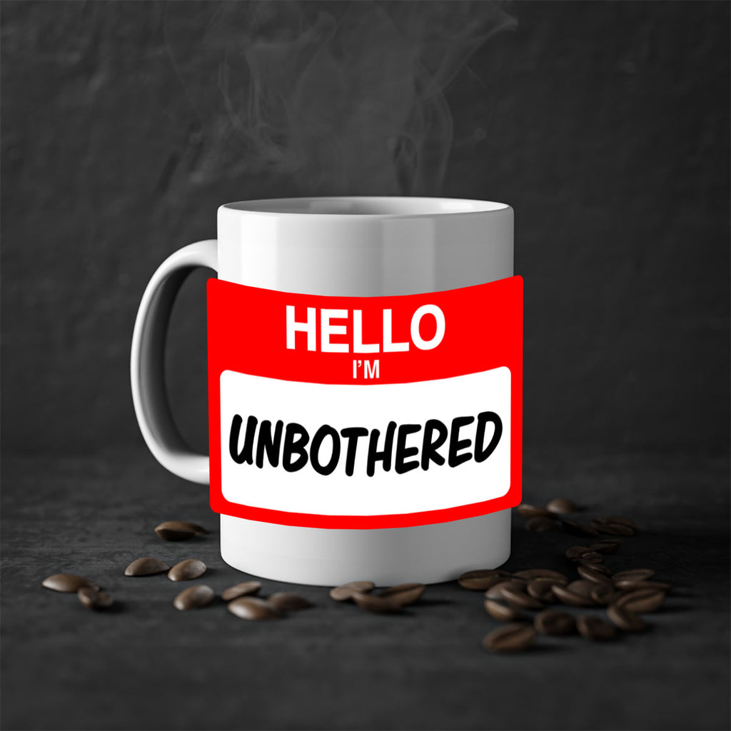 unbothered 14#- black words - phrases-Mug / Coffee Cup