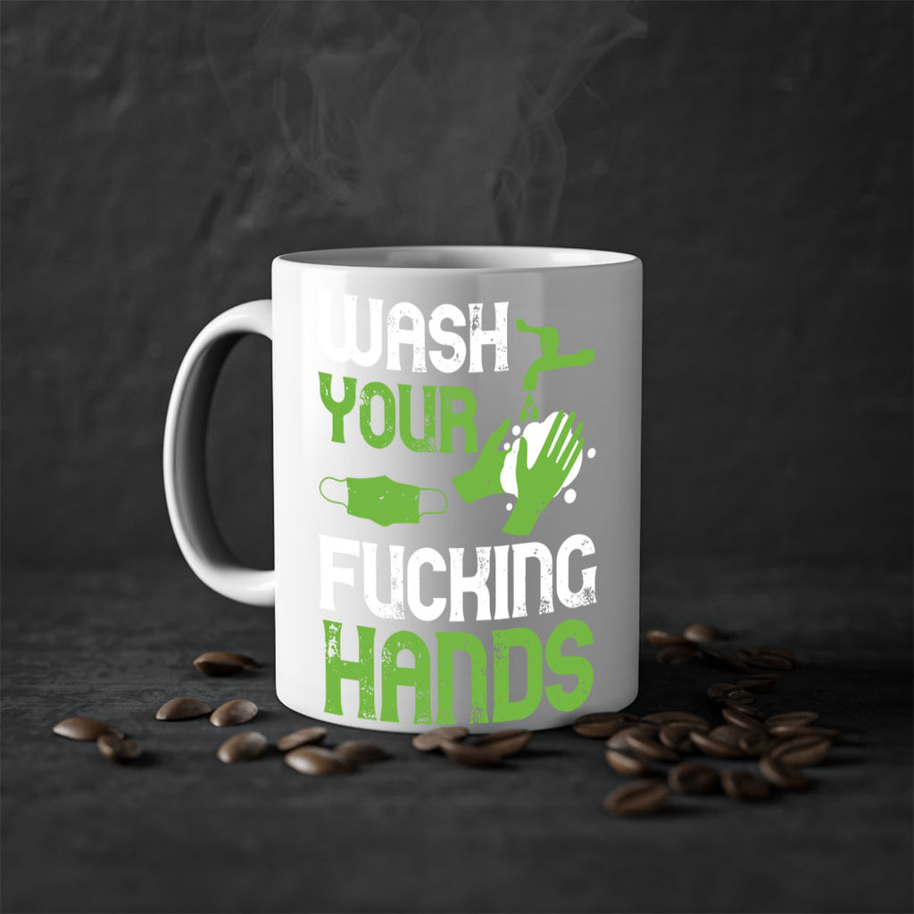 wash your fucking hands Style 14#- corona virus-Mug / Coffee Cup
