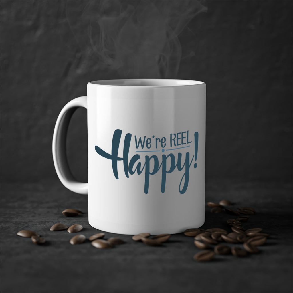 we are reel happy 16#- fishing-Mug / Coffee Cup