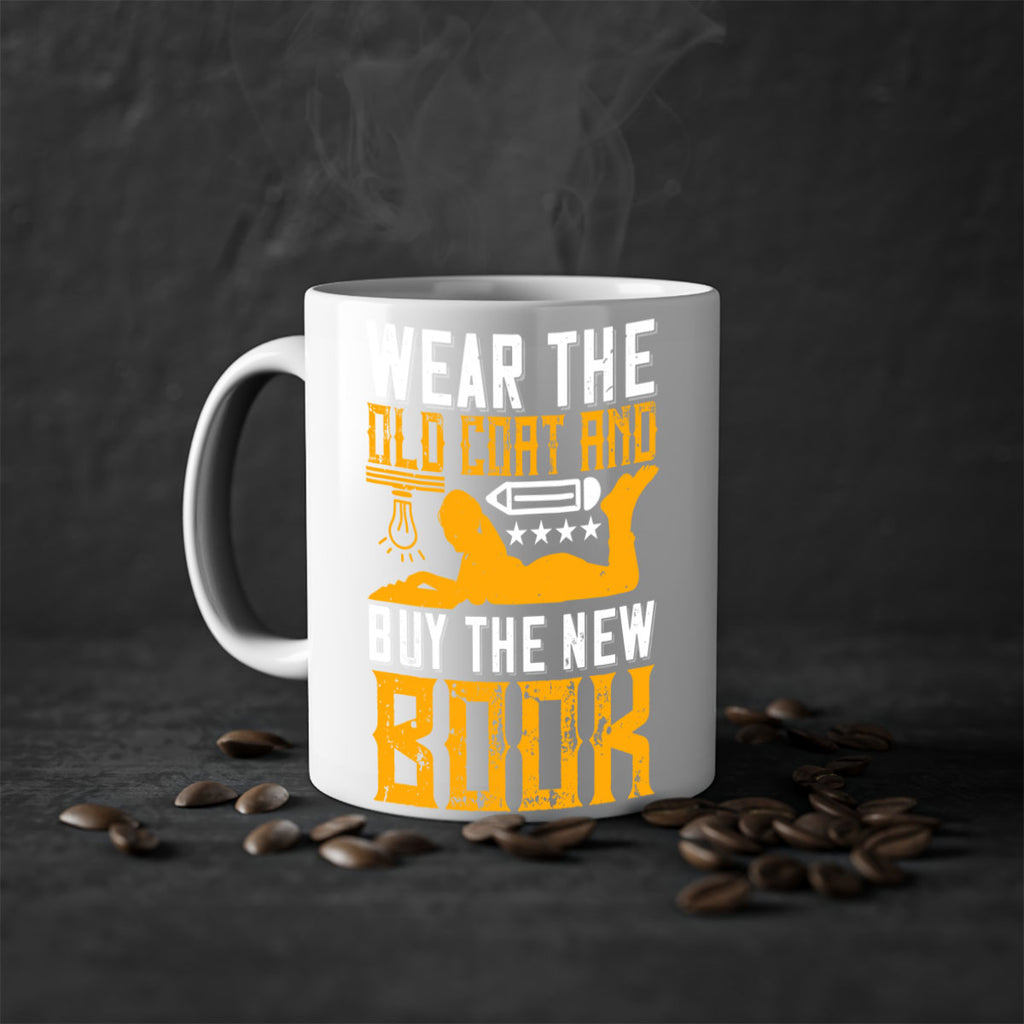 wear the old coat and buy the new book 3#- Reading - Books-Mug / Coffee Cup