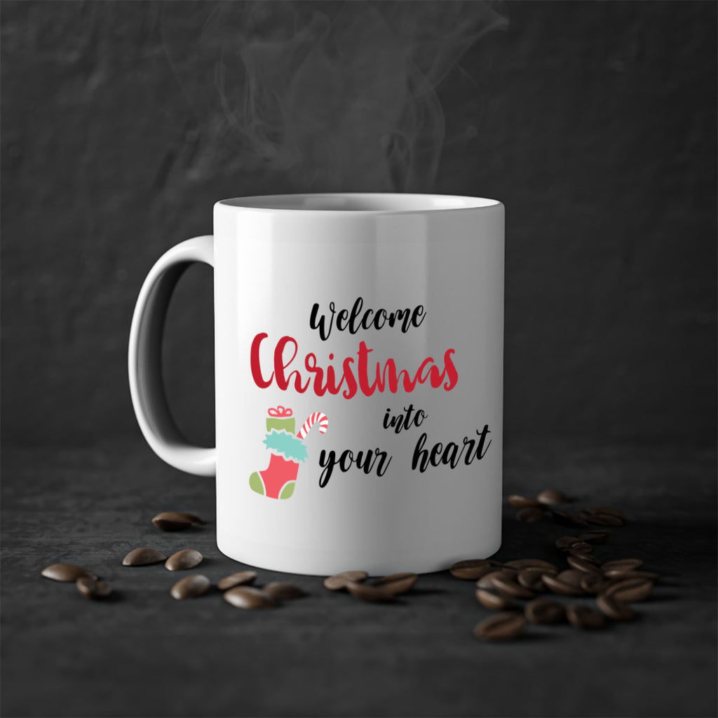 welcome christmas into your heart style 1232#- christmas-Mug / Coffee Cup
