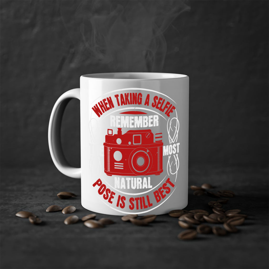 when taking a selfie remember 5#- photography-Mug / Coffee Cup