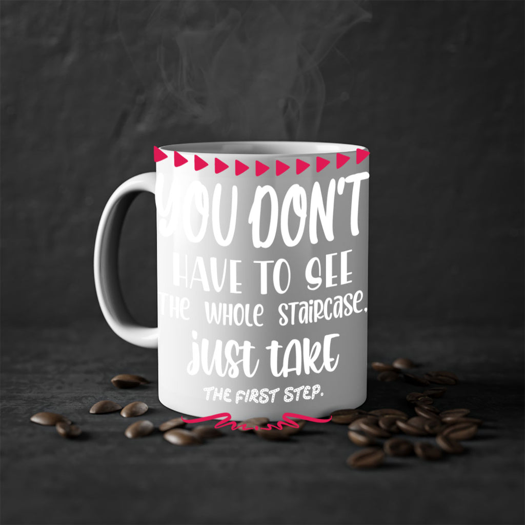 you don't have to see the whole staircase, just take the first step style 1250#- christmas-Mug / Coffee Cup